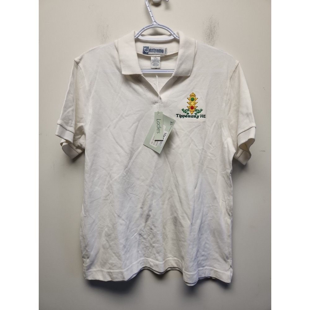polo golf Extreme Ladies Polo Golf Shirt Tipperary‎ Women's size Large White NEW